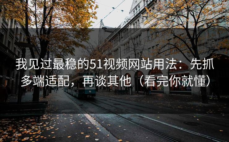 我见过最稳的51视频网站用法：先抓多端适配，再谈其他（看完你就懂）